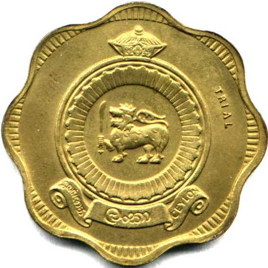 1971_Lanka_10c_clad_trial_obverse